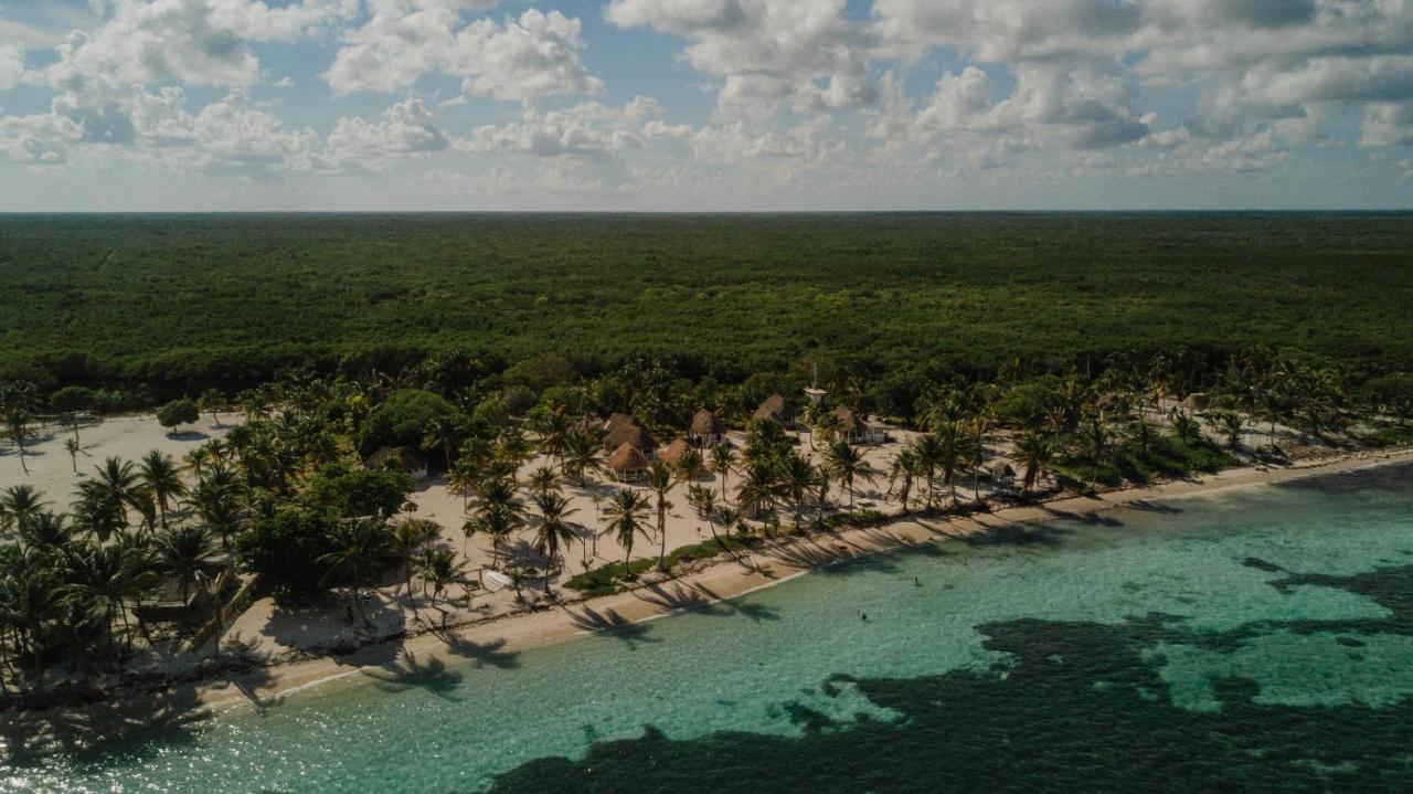 Cabanas Ecoturisticas Costa Maya Mahahual Exterior foto